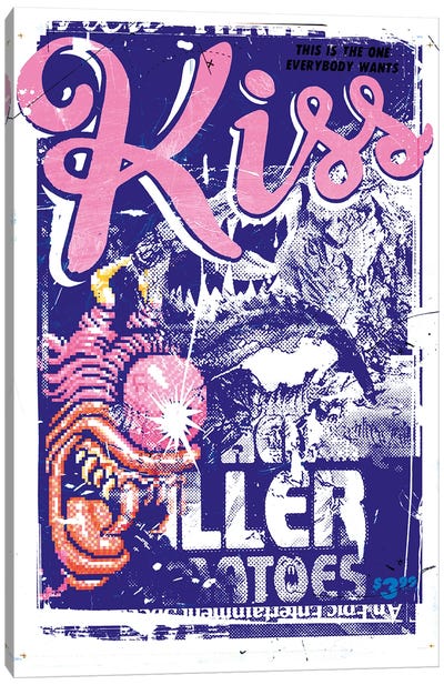 Kiss Canvas Art Print - Teis Albers