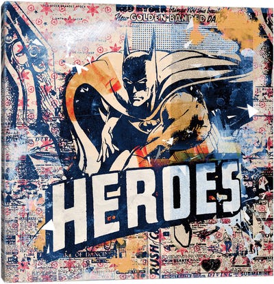 Heroes Canvas Art Print - Similar to Roy Lichtenstein