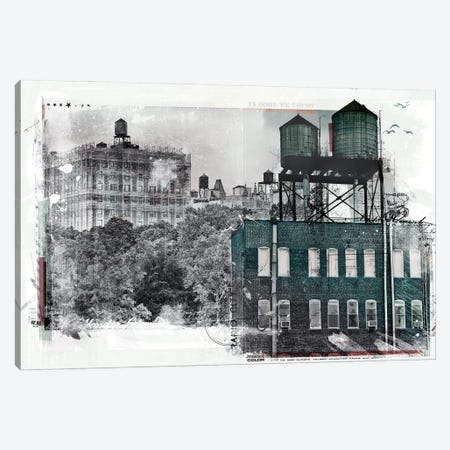 New York Skyline Canvas Print #TEI257} by Teis Albers Canvas Artwork