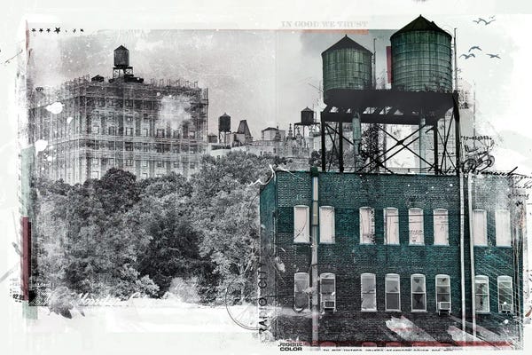 New York City Skylines: New York Skyline by Teis Albers