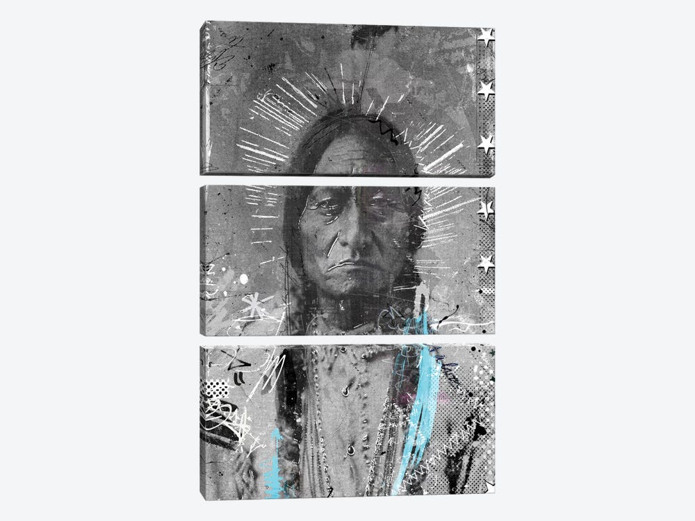 Navajo by Teis Albers 3-piece Canvas Art Print