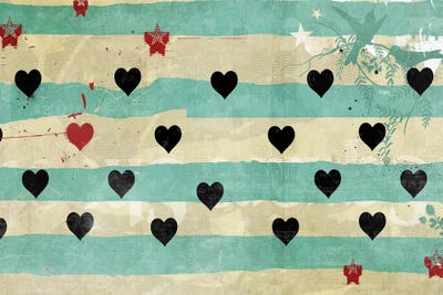 Queen Of Hearts by Teis Albers metal wall art