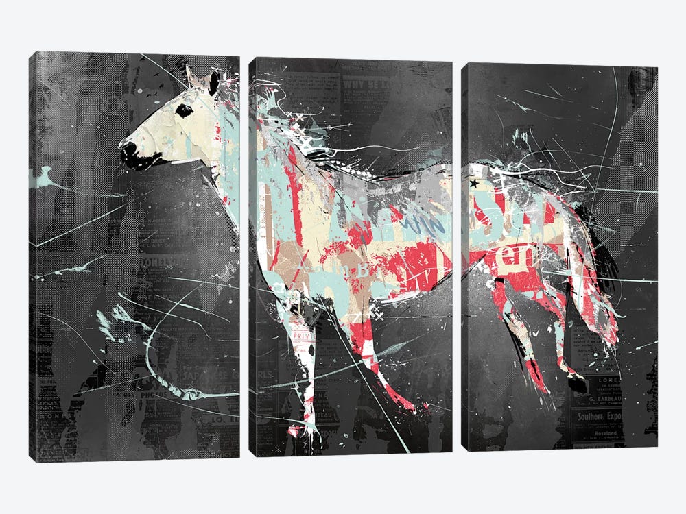 Torn Horse by Teis Albers 3-piece Canvas Art