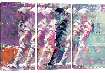 Astronauts Canvas Art Print