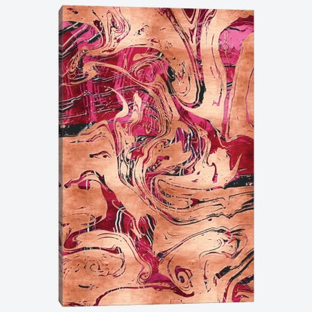 RoseGold Marble Canvas Print #TEM108} by Tenyo Marchev Canvas Artwork