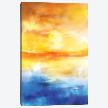 Abstract Sunset Artwork I Canvas Print #TEM10} by Tenyo Marchev Canvas Art Print