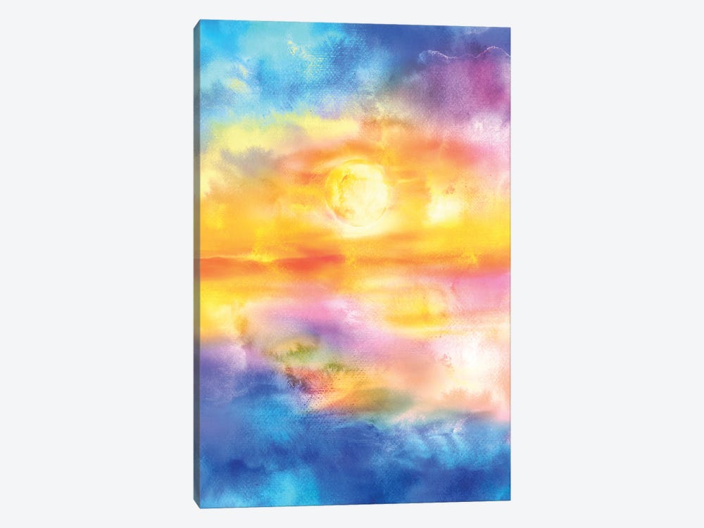 Abstract Sunset Artwork II by Tenyo Marchev 1-piece Canvas Print