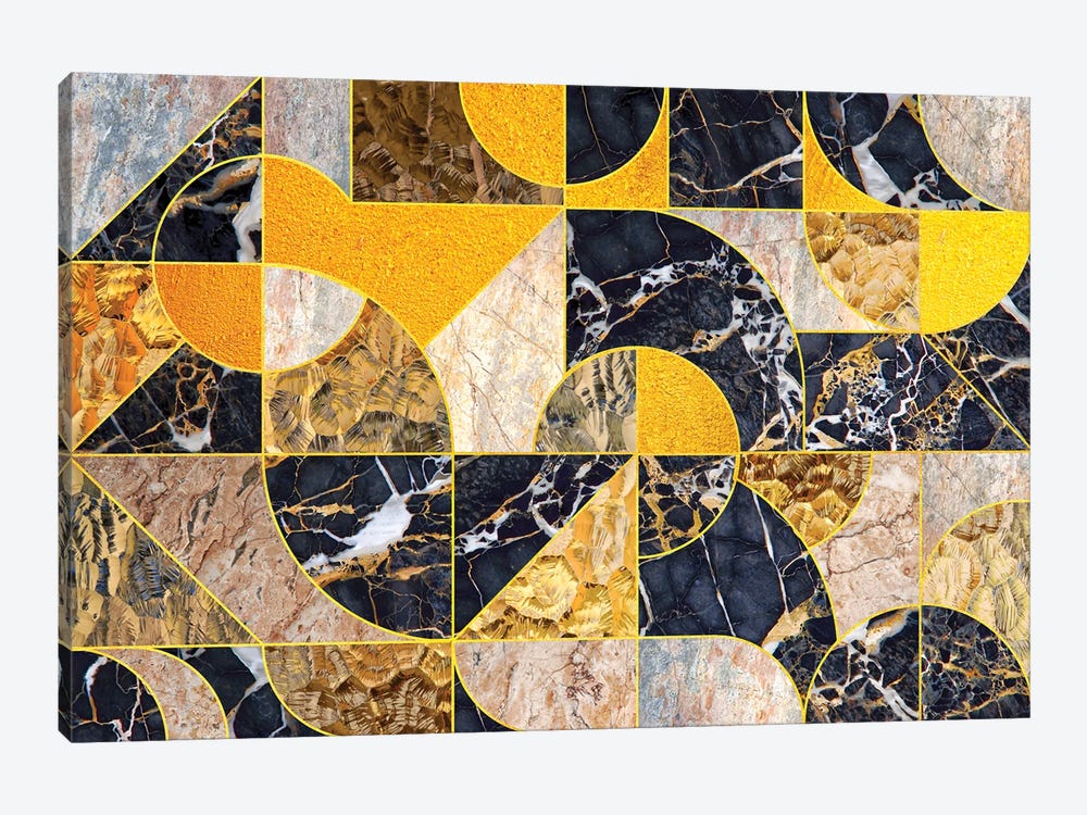Geometric Marble I - Horizontal by Tenyo Marchev 1-piece Canvas Art