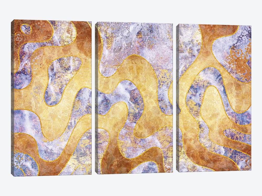 Abstract Marble XXIX by Tenyo Marchev 3-piece Canvas Wall Art