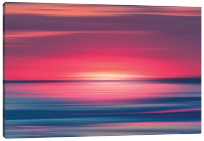 Abstract Sunset I Canvas Art Print - Zen Bedroom Art