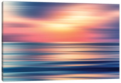 Abstract Sunset II Canvas Art Print - Zen Bedroom Art
