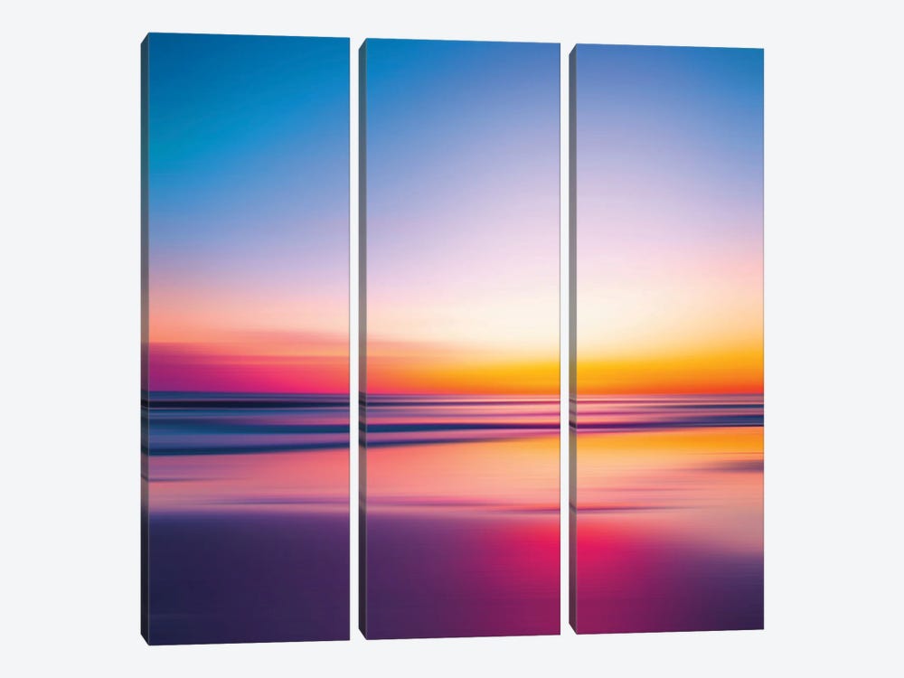 Abstract Movement XXX by Tenyo Marchev 3-piece Canvas Wall Art