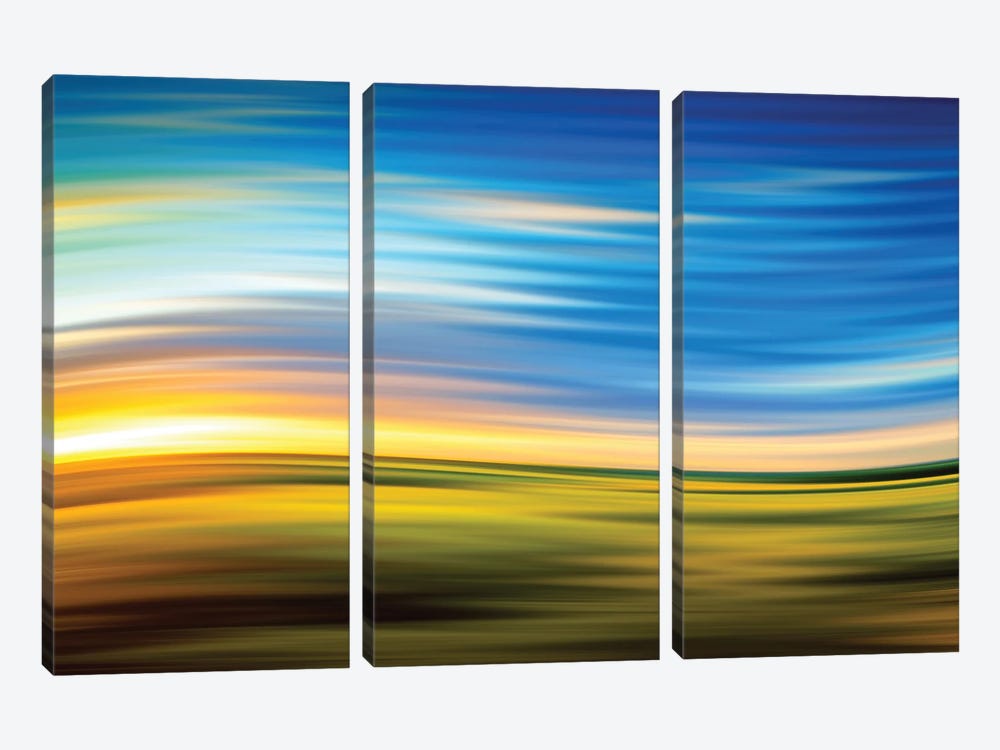 Abstract Movement XXIII by Tenyo Marchev 3-piece Canvas Art