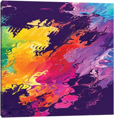 Colorful Splash I Canvas Art Print - Tenyo Marchev
