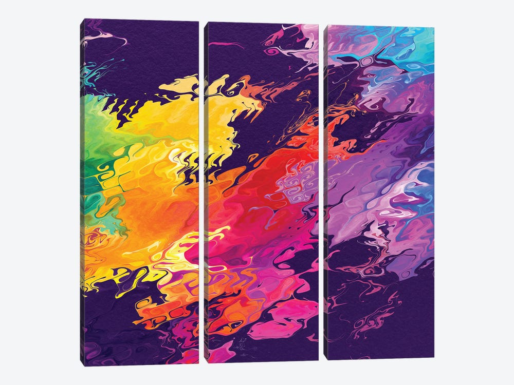 Colorful Splash I by Tenyo Marchev 3-piece Art Print