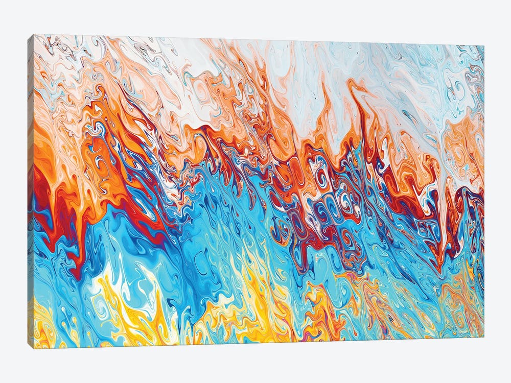 Colorful Splash IV by Tenyo Marchev 1-piece Canvas Wall Art