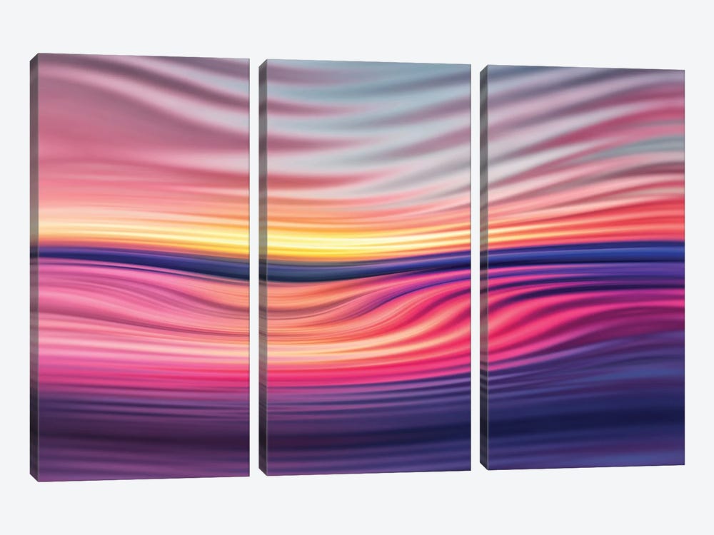 Abstract Sunset VI by Tenyo Marchev 3-piece Canvas Art