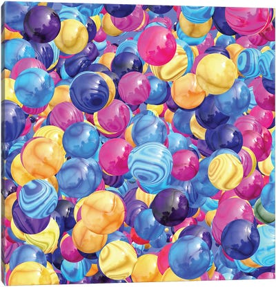 Marbles II Canvas Art Print - Cards & Board Games