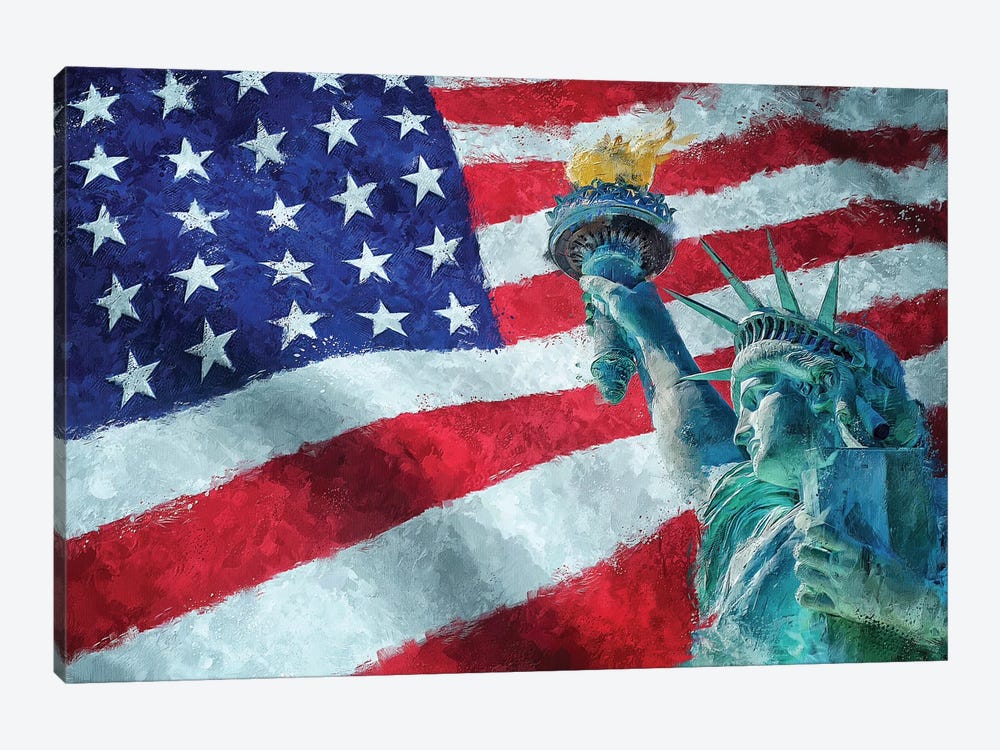 American Freedom by Tenyo Marchev 1-piece Canvas Art Print