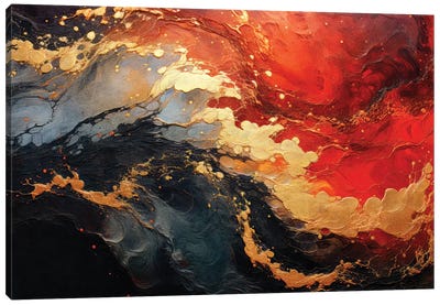 Wild Flames Canvas Art Print - Tenyo Marchev