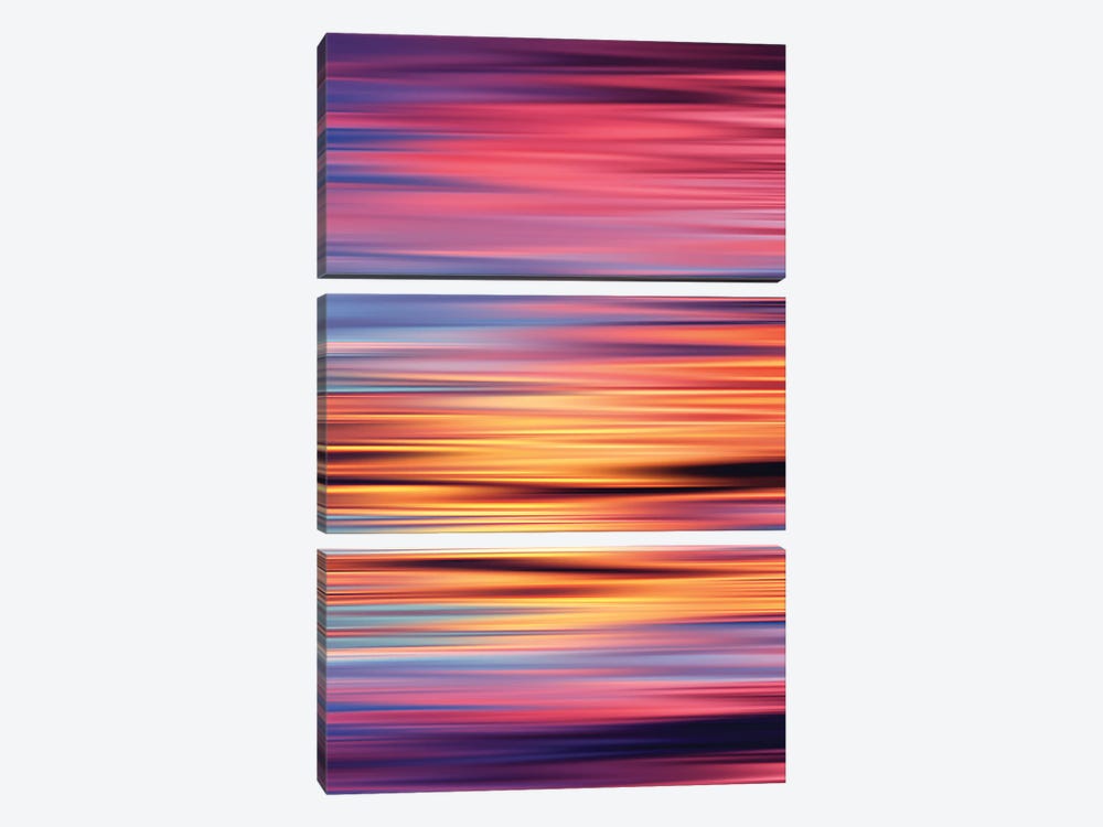 Abstract Sunset XI by Tenyo Marchev 3-piece Canvas Print