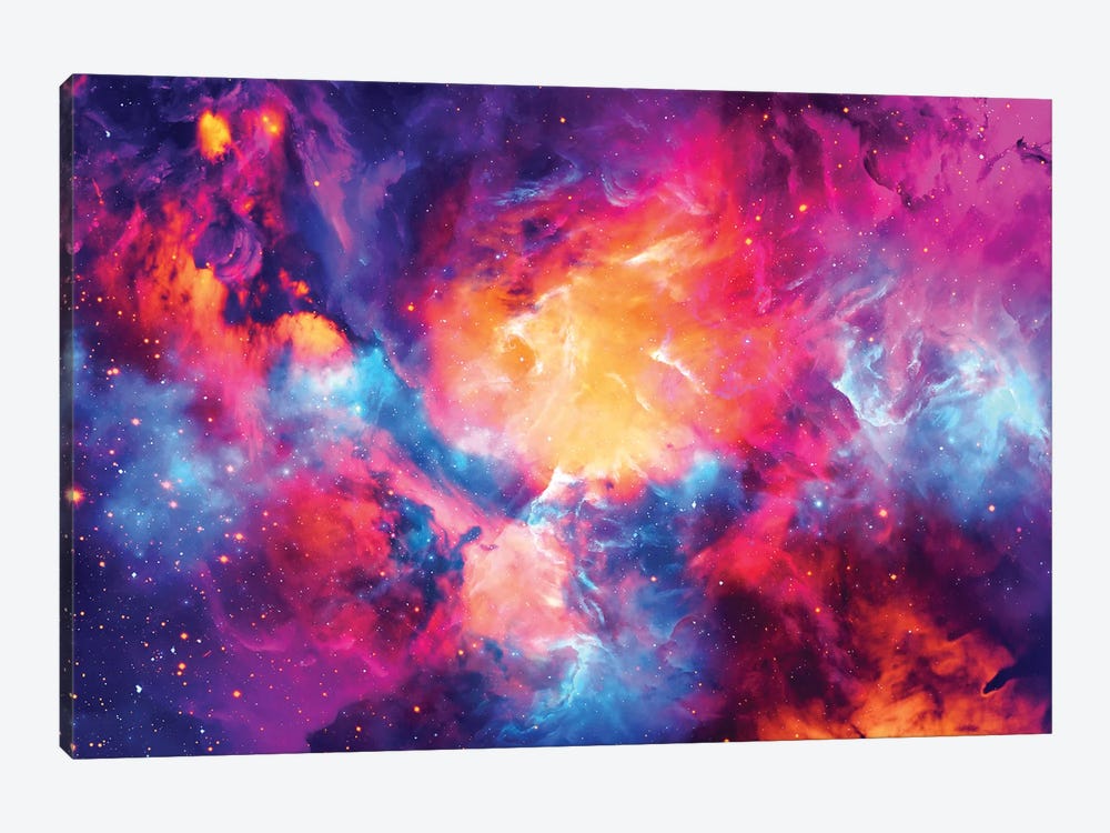 Artistic XI - Colorful Nebula by Tenyo Marchev 1-piece Canvas Print