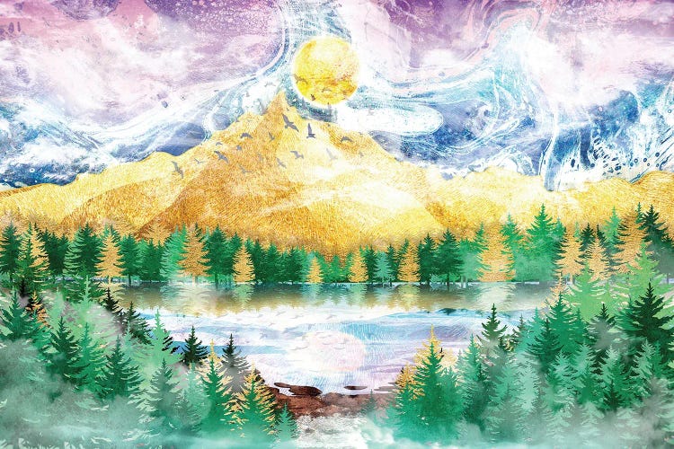Beauty of Nature - Illustration V by ARTenyo wall art