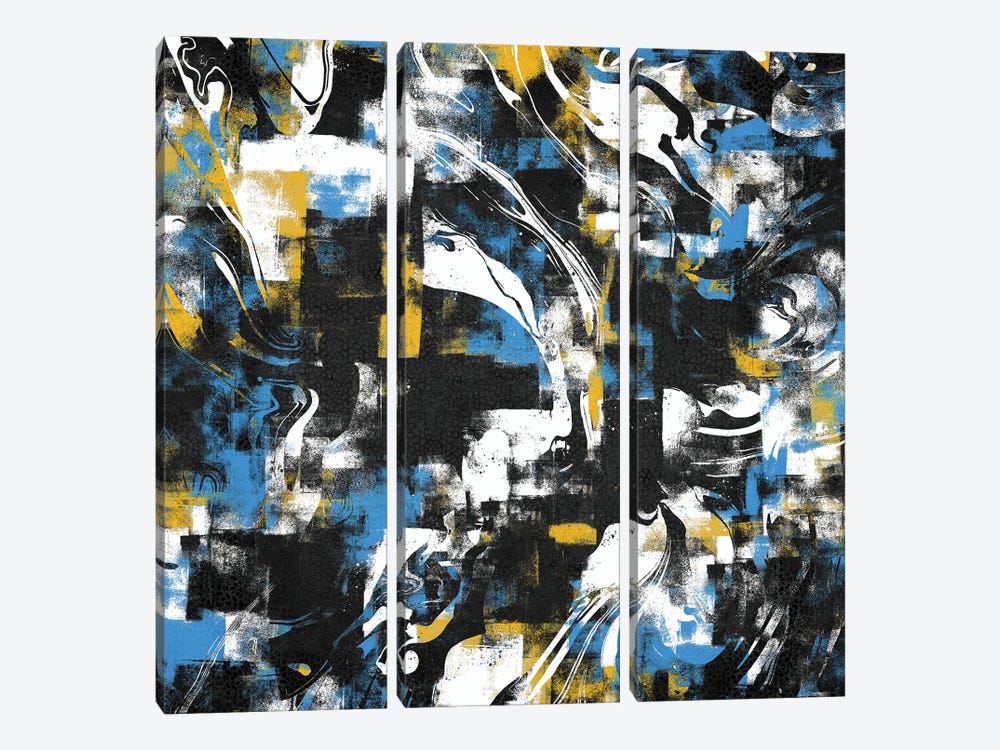 Abstract Flow I by Tenyo Marchev 3-piece Canvas Art Print