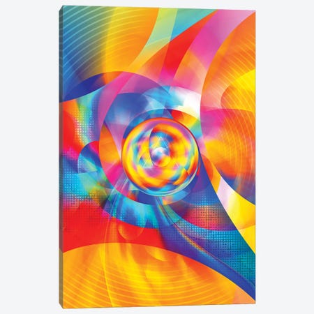 Colorful Abstraction Canvas Print #TEM40} by Tenyo Marchev Canvas Artwork