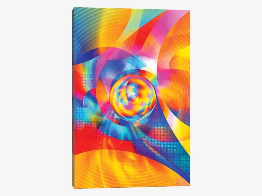 Colorful Abstraction by Tenyo Marchev 1-piece Canvas Print