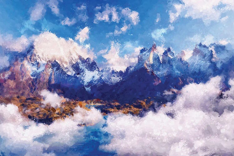 Digital Art III - Cloudy Mountain