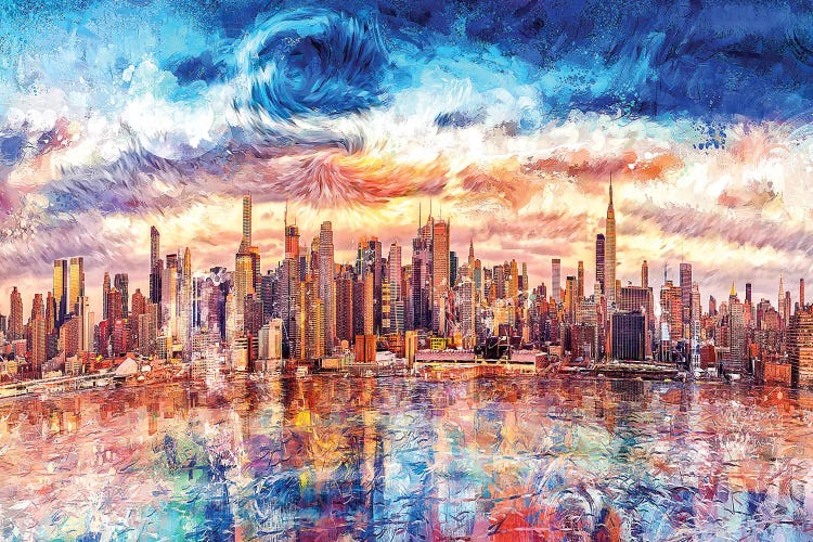 Digital Art V - Starry CityScape