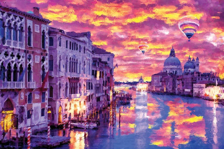 Digital Art V - Venice Burning Sky