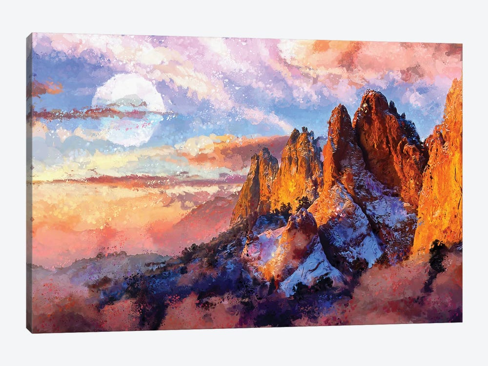 Digital Art VI - Colorado Sunset by Tenyo Marchev 1-piece Canvas Print