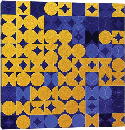 Geometric XIX Canvas Art Print - Tenyo Marchev