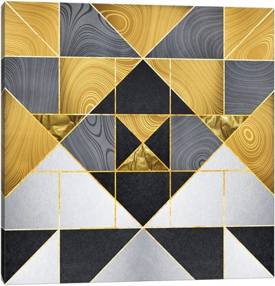 Geometric XXIV Canvas Art Print - Gatsby Glam