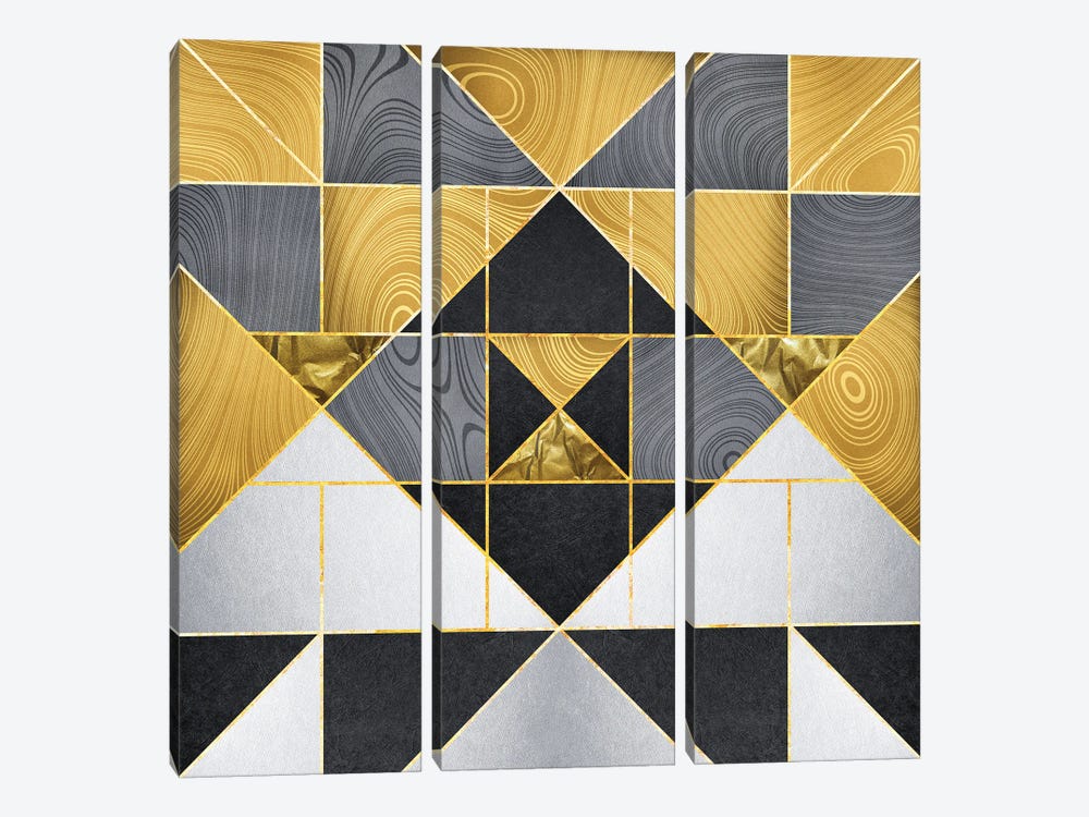 Geometric XXIV by Tenyo Marchev 3-piece Canvas Print