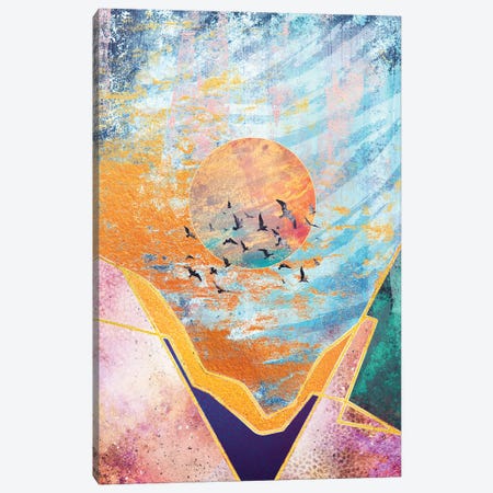 Abstract Sunset - Illustration VI Canvas Print #TEM9} by Tenyo Marchev Art Print