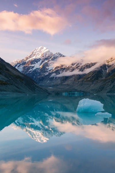Glaciers & Icebergs: Mt Cook Reflections, New Zealand by Matteo Colombo