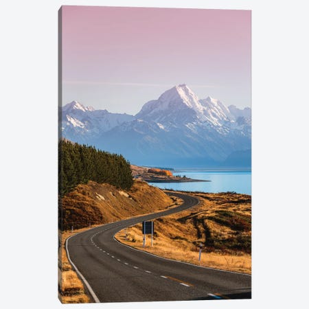 The Road To Aoraki Canvas Print #TEO1008} by Matteo Colombo Canvas Print
