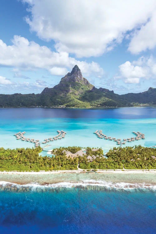 Flying Over Bora Bora