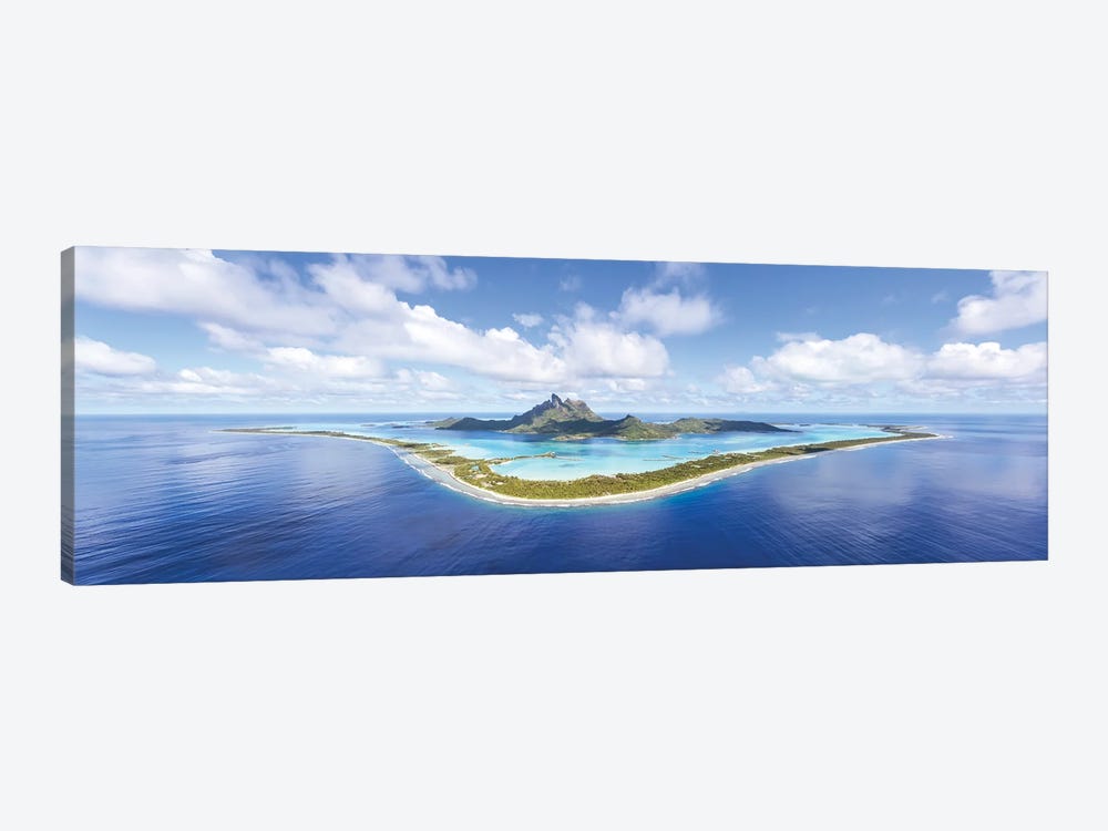 Aerial Panorama, Bora Bora by Matteo Colombo 1-piece Canvas Artwork