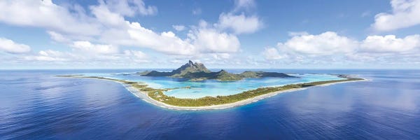 French Polynesia: Aerial Panorama, Bora Bora by Matteo Colombo