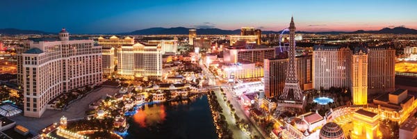 Matteo Colombo: The Las Vegas Strip At Sunrise, Las Vegas, Nevada, USA by Matteo Colombo