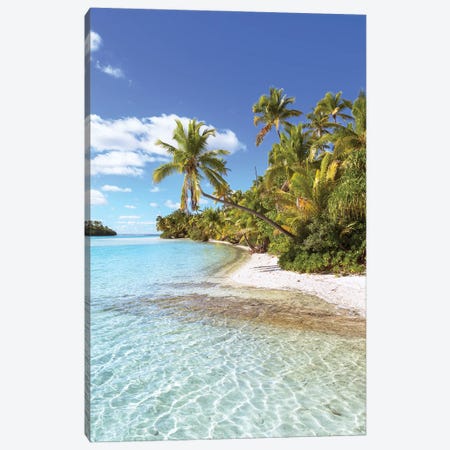 The Perfect Beach, Cook Islands Canvas Print #TEO1027} by Matteo Colombo Canvas Art