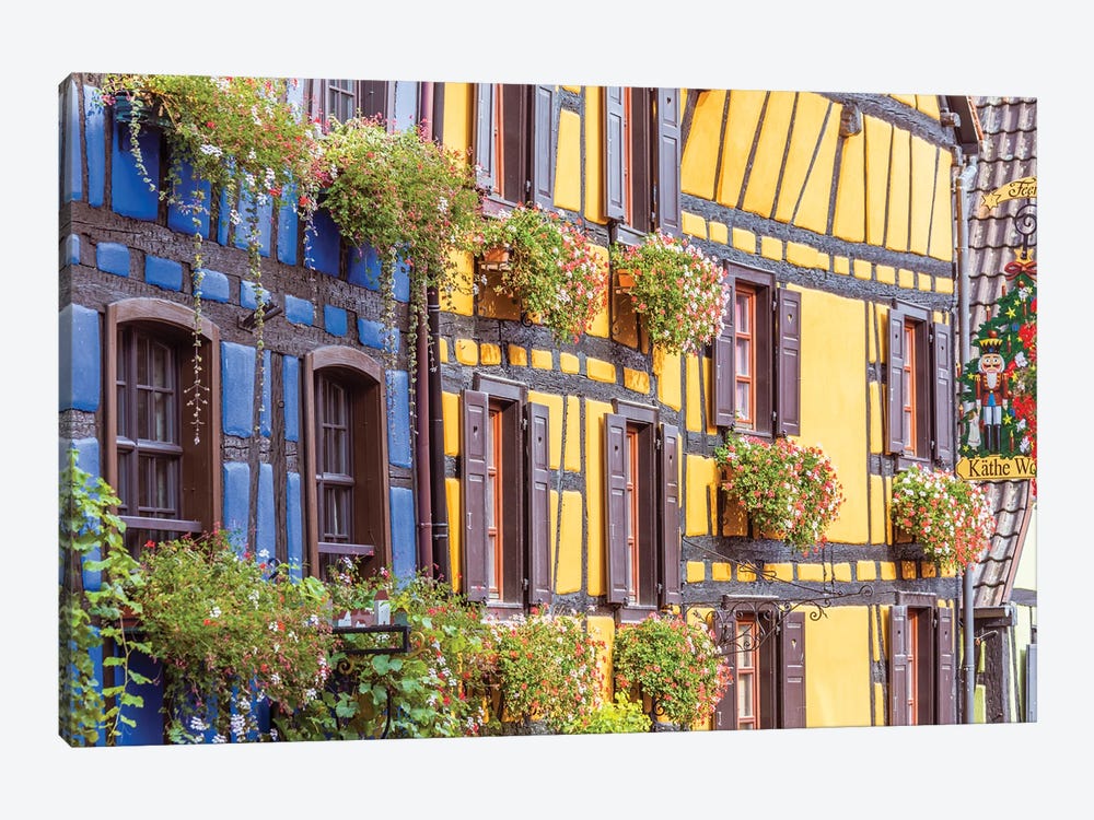 Houses In Alsace, France by Matteo Colombo 1-piece Canvas Print