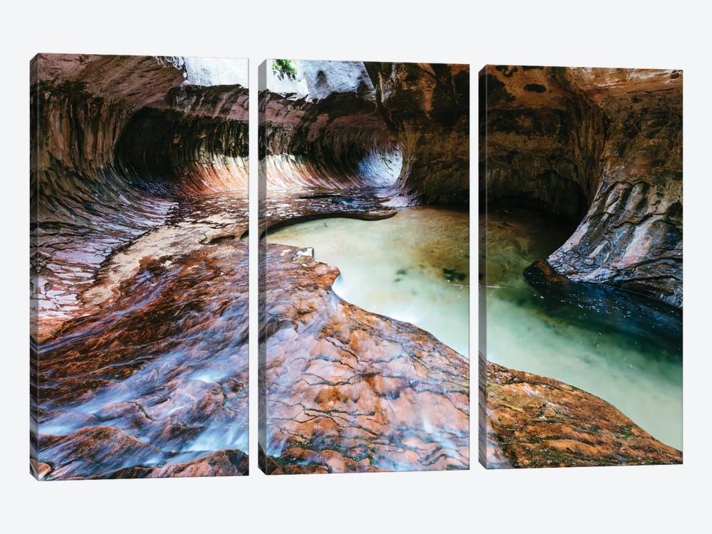 The Subway, Zion National Park, Utah, USA by Matteo Colombo 3-piece Canvas Art