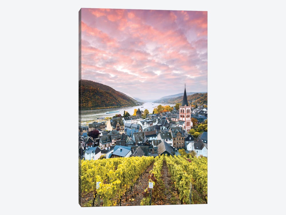 Sunset On The Rhine, Germany I by Matteo Colombo 1-piece Canvas Art Print