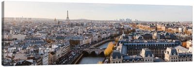 Paris Panoramic Canvas Art Print - Paris Photography