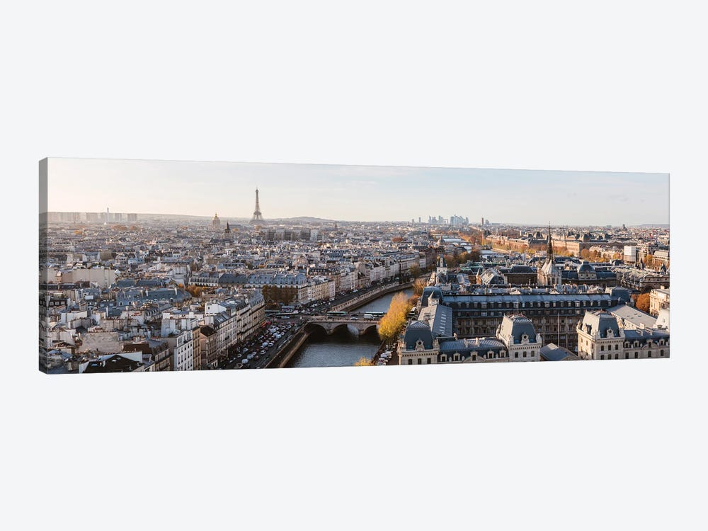 Paris Panoramic by Matteo Colombo 1-piece Canvas Wall Art